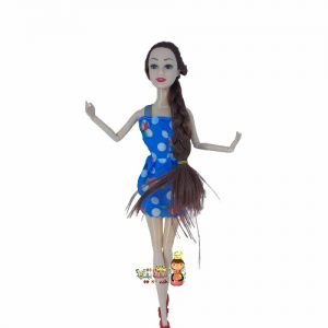 عروسک باربی تمام مفصلی با لباس و کفش 2