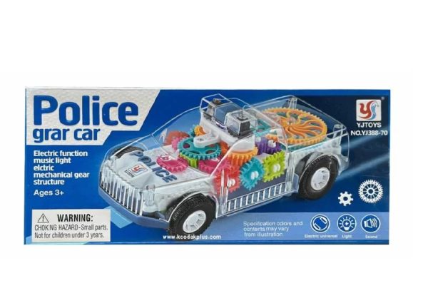 اسباب بازی ماشین پلیس چرخ دنده ای موزیکال
